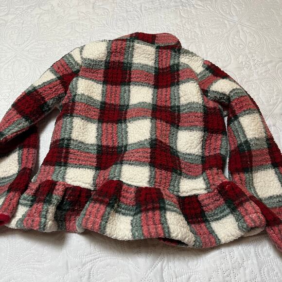 Gymboree Sherpa Fleece Peplum Sweatshirt Size 6 - Picture 3 of 5